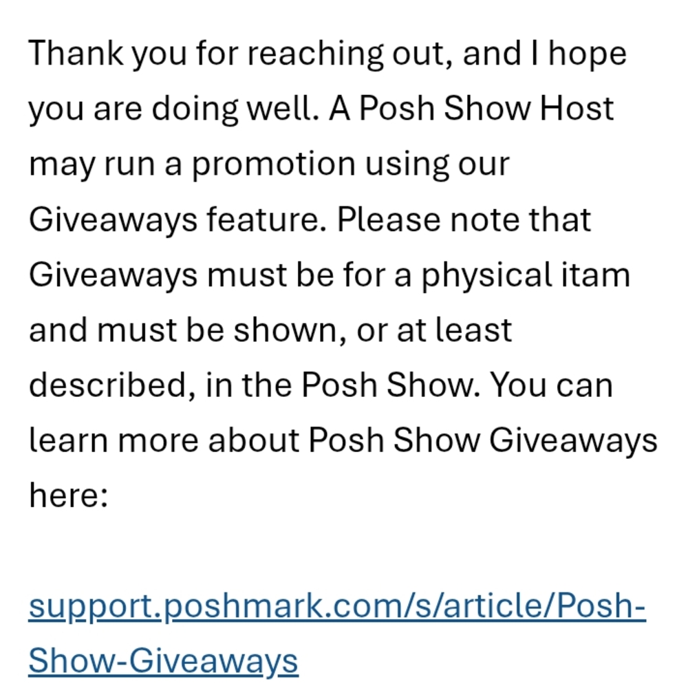 Poshmark And Giveaways - Picture 1 of 1